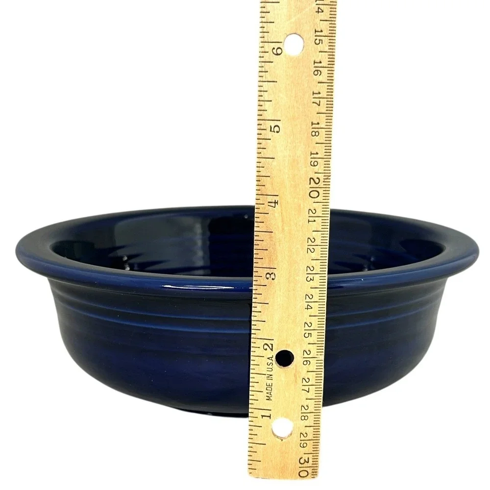 Fiesta Large Classic Bowl 8.25 Cobalt Blue Straight Sides 40 OZ Excellent